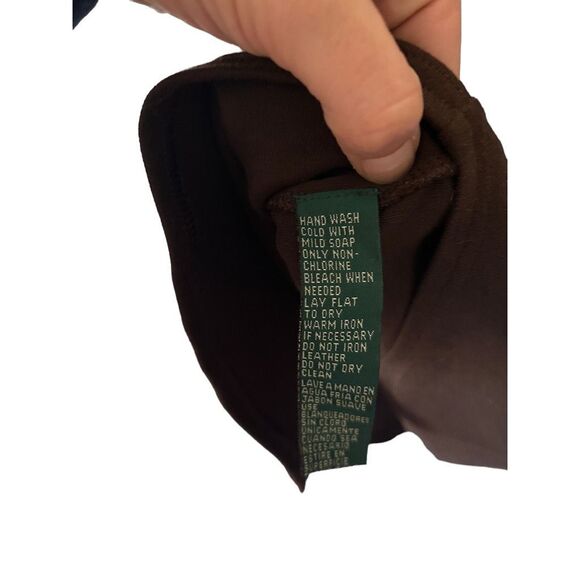 Lauren Ralph Lauren Chest Pocket Roll Tab Sleeve Button Down Shirt Purple Small - Picture 8 of 9